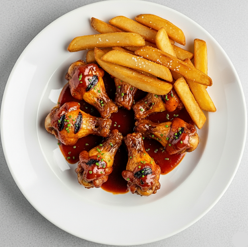 Kids 5 Chicken Wings, Fries & Drink 