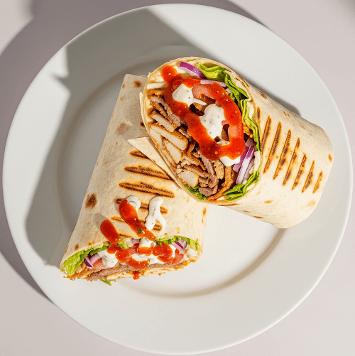 Mix Chicken Shawarma & Lamb Doner Wrap 