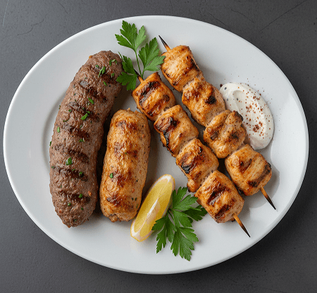 Lamb Shish, Chicken Shish & Chicken Kofta 